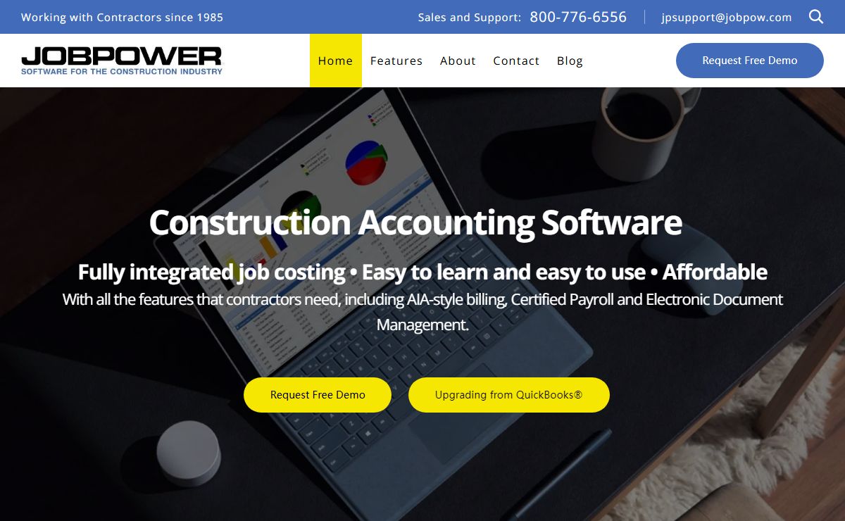 Construction Accounting Software | JOBPOWER | Home