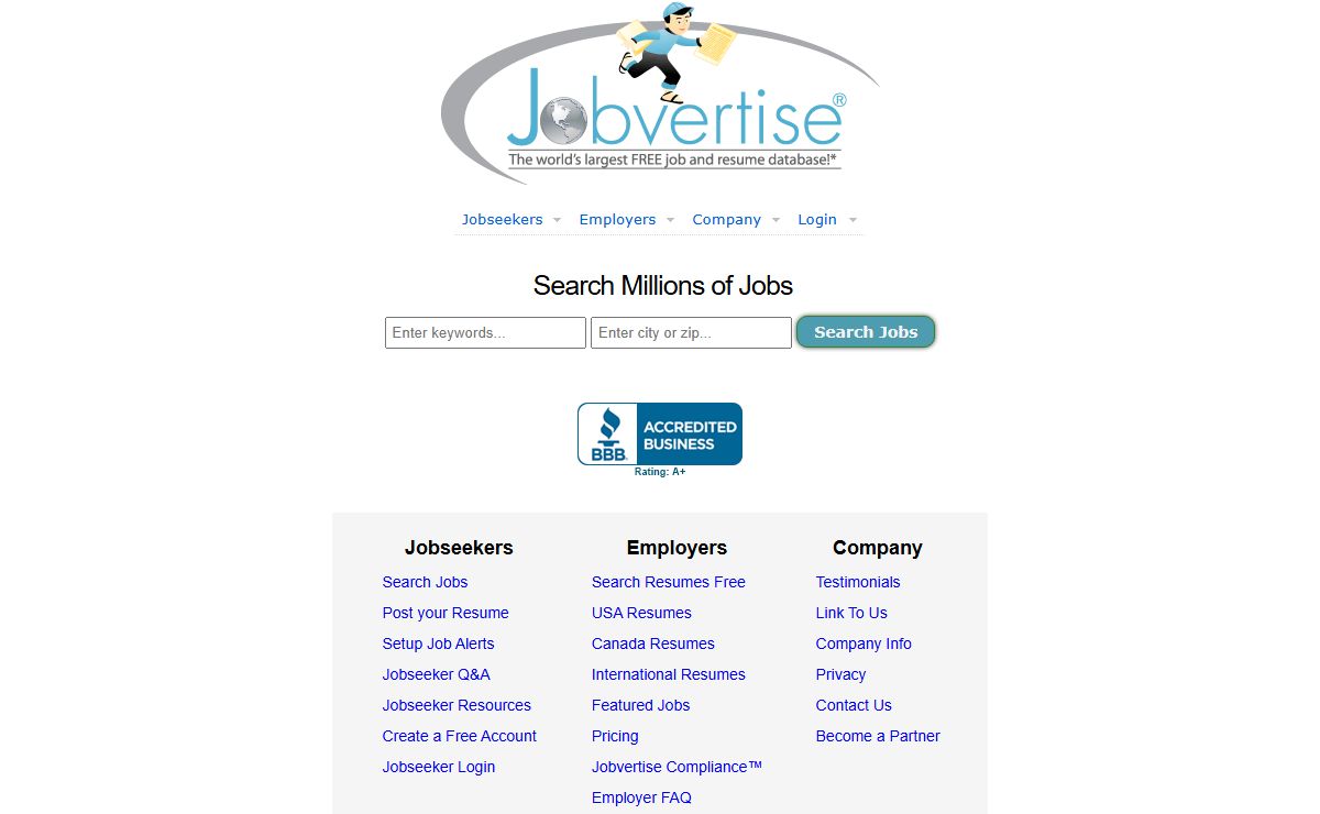 Jobvertise - Post and Search Jobs and Resumes FREE