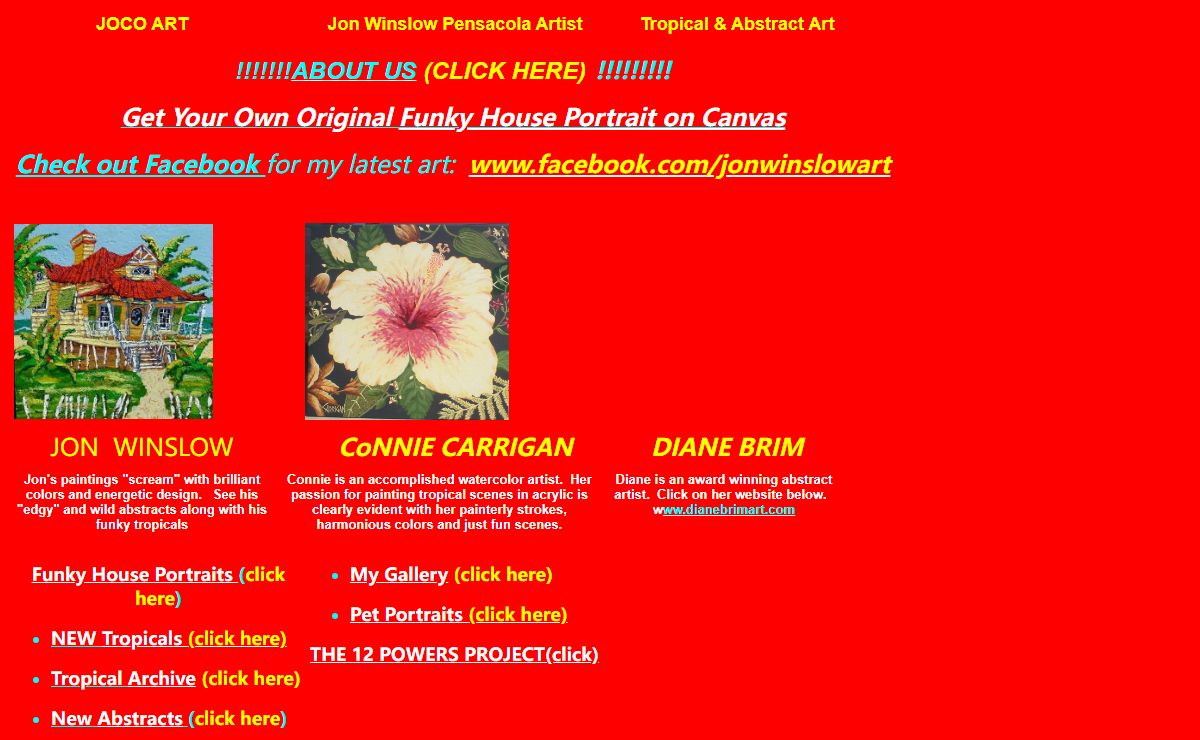Jon Winslow Pensacola Artist - Tropical Art
