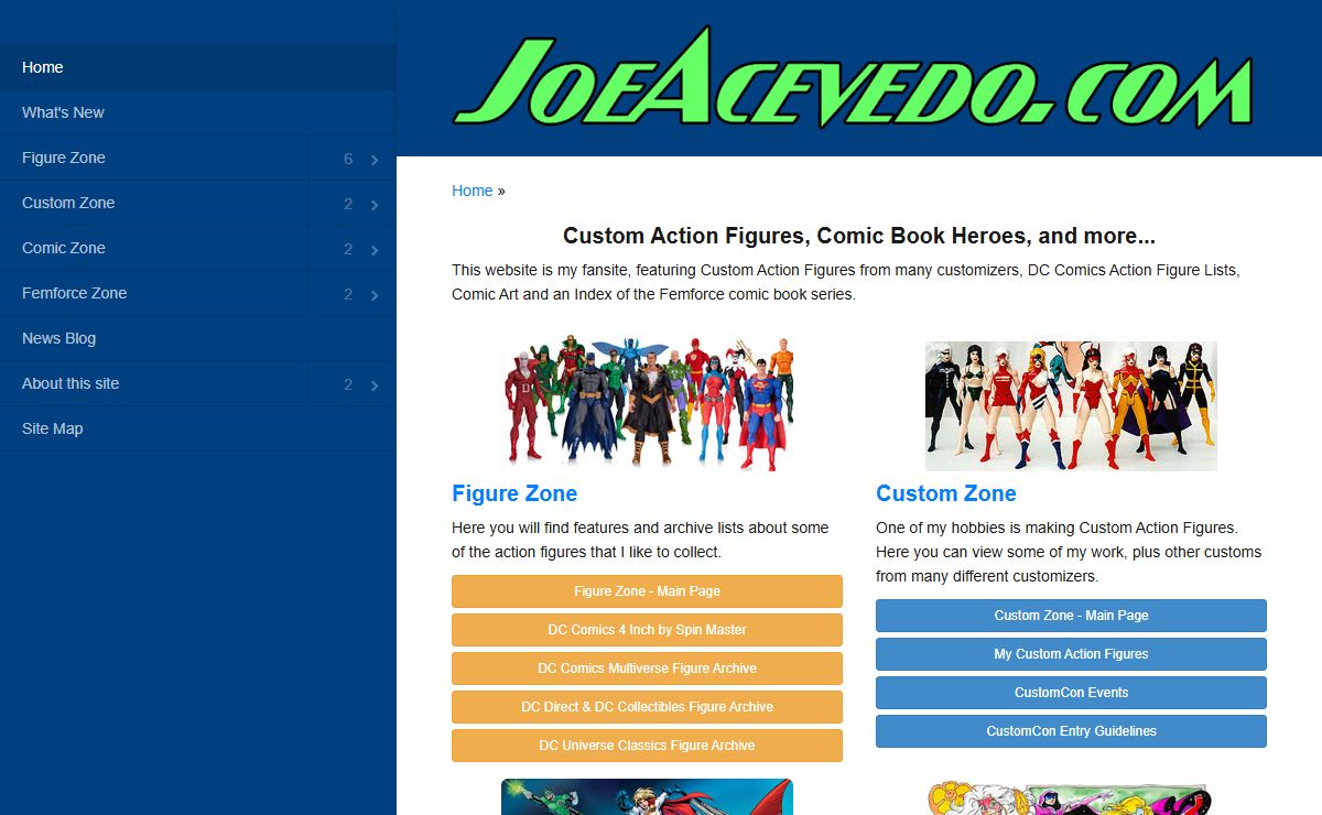 JoeAcevedo.com - Custom Action Figures, Comic Book Heroes, and more...
