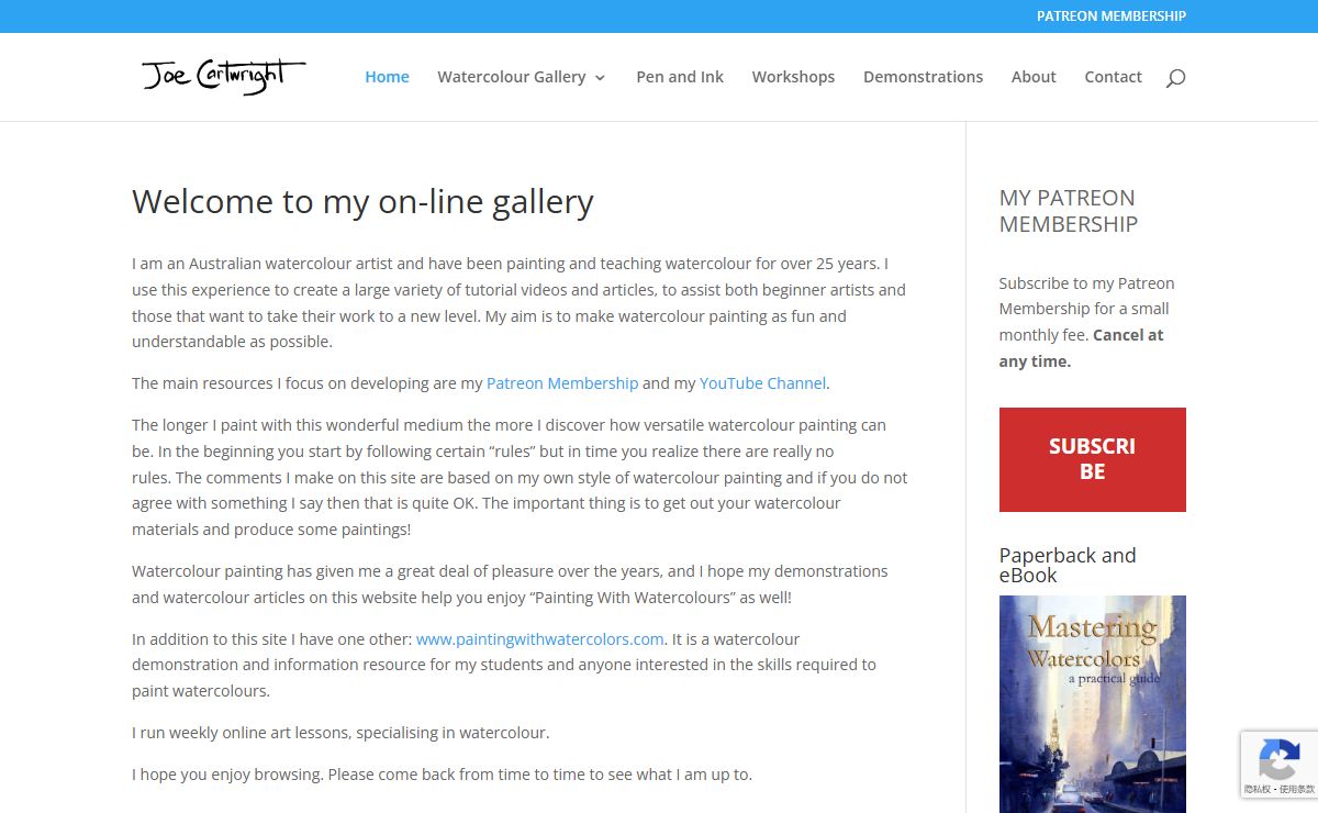 Joe Cartwright watercolour artist | Original watercolour paintings by Joe Cartwright