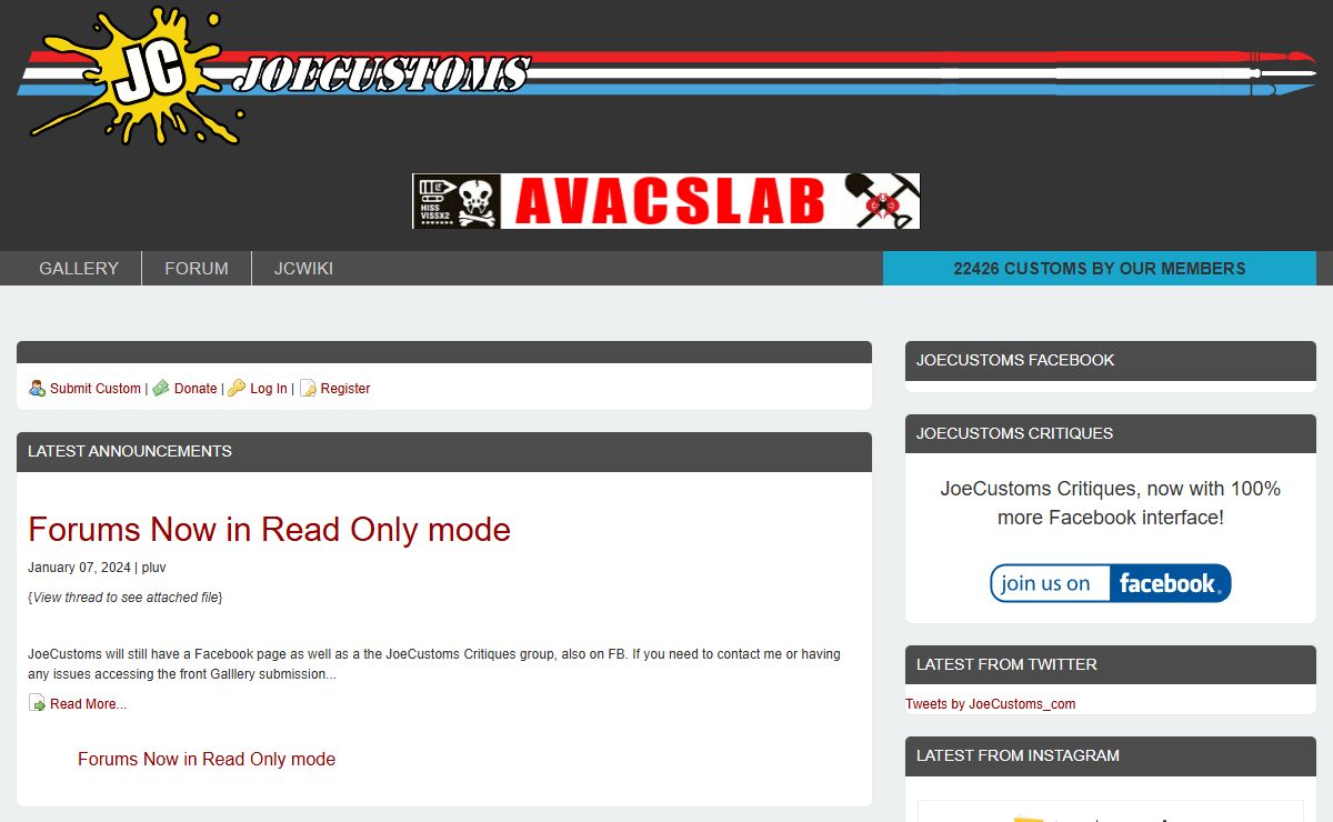 JoeCustoms.com > Home