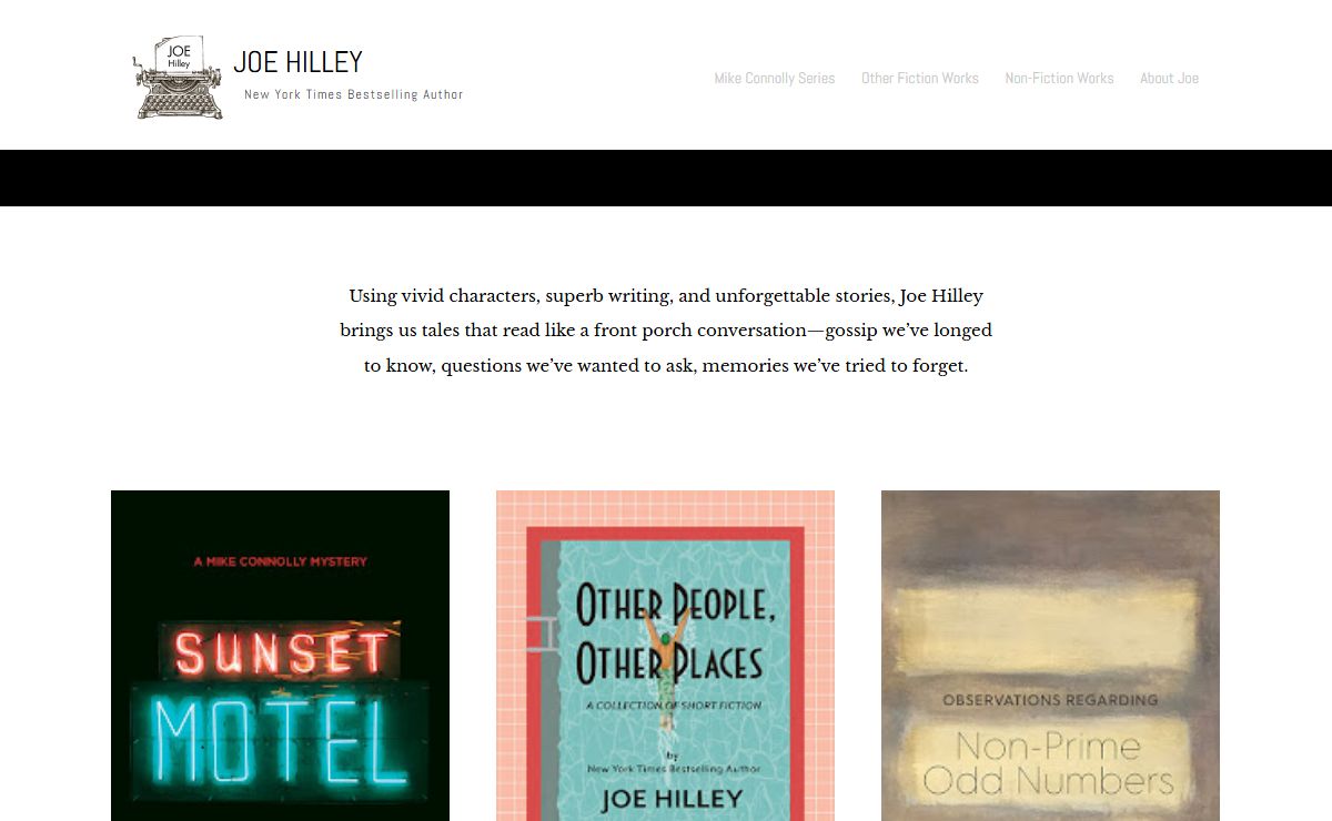 Official Website of Joe Hilley