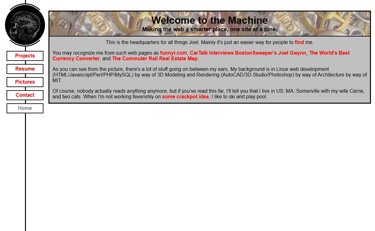 Welcome to the Machine