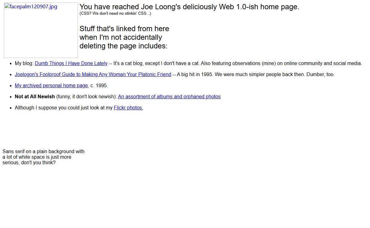 Joe Loong's Homepage