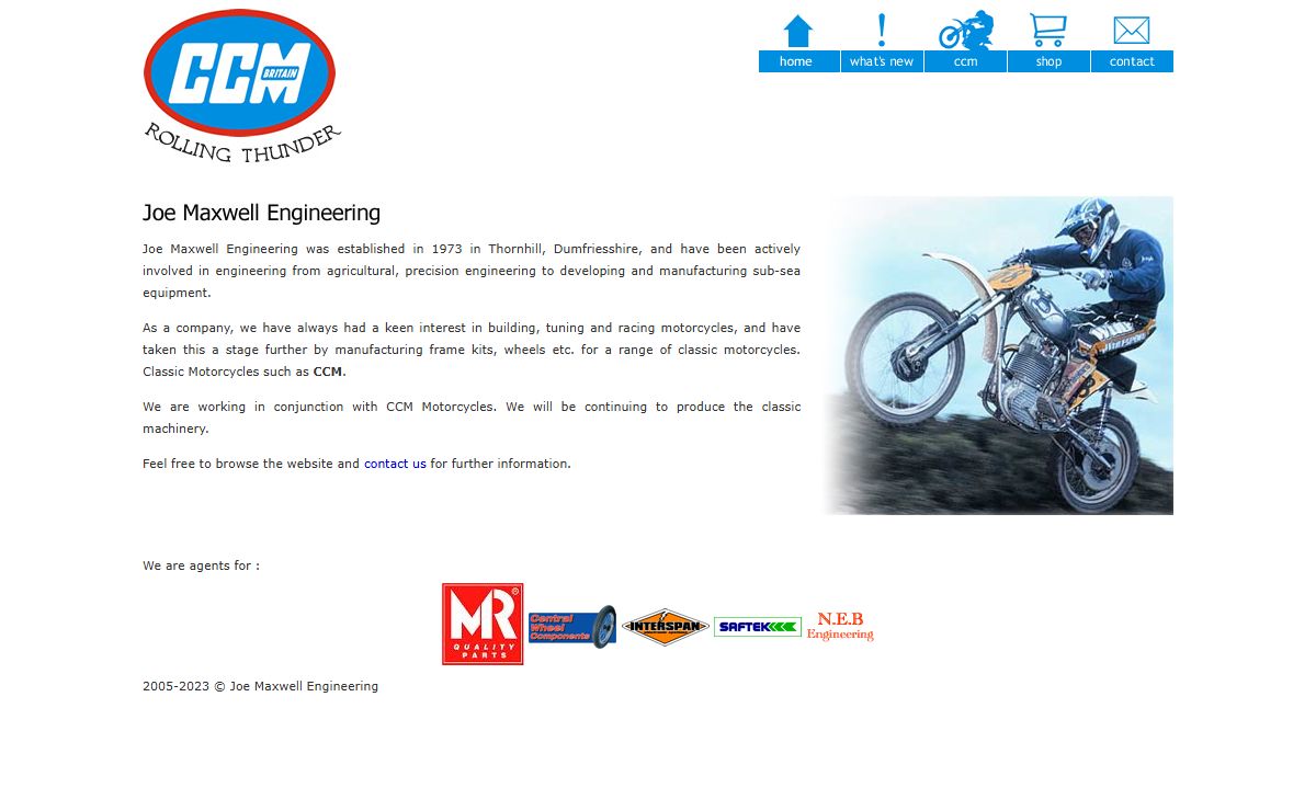 Joe Maxwell Engineering | Classic CCM Motorcycles | Engineering Scotland