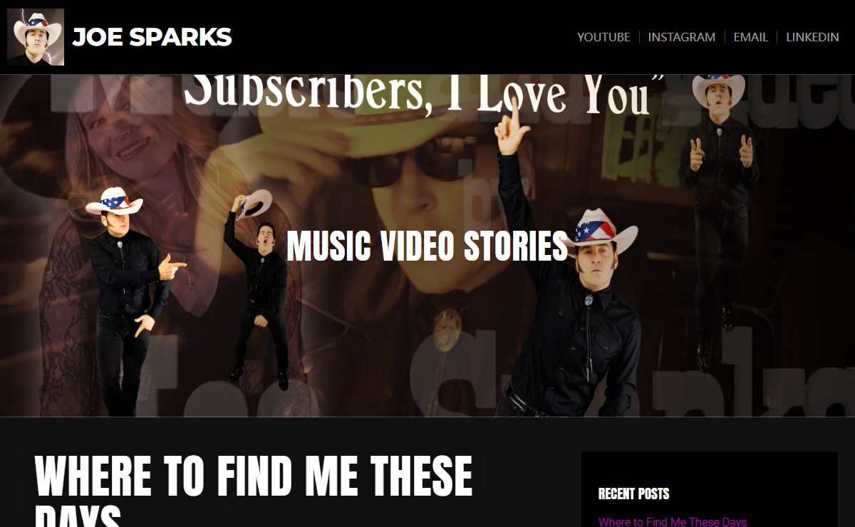 Joe Sparks – Music Video Stories