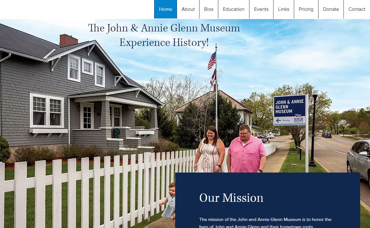 The John and Annie Glenn Museum | Museum | 72 West Main Street, New Concord, OH, USA