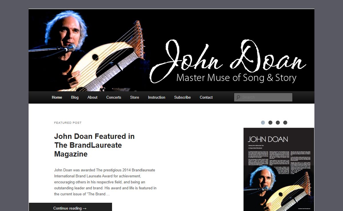 John Doan – Master of Harp Guitar, Composer, Storyteller | The Master Muse of Music and Story, Harp Guitar, Composer, Speaker, Instructor, Historian