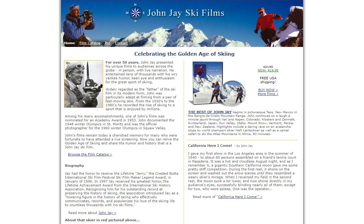 John Jay Ski Films - From the Golden Age of Skiing