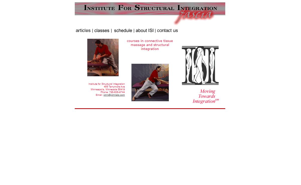 John Latz - Institute for Structural Integration - Connective Tissue Massage