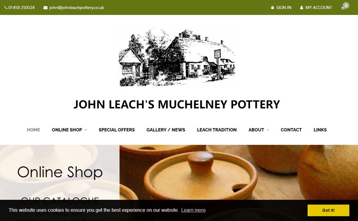 John Leach Muchelney Pottery in Somerset