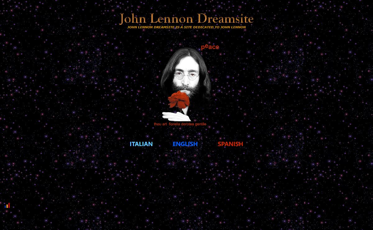 JOHN LENNON DREAMSITE: Site for Dreamers since 1999 (Ita - Eng - Sp)