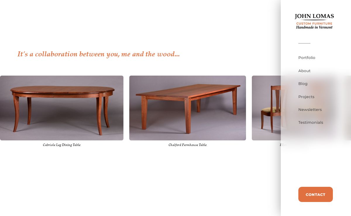 John Lomas Custom Furniture | Handmade in Vermont