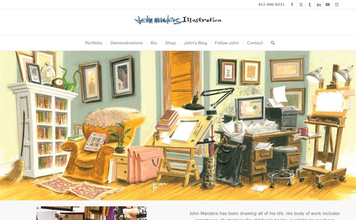 John Manders – Illustration – Children's Books – Hand Lettering – Editorial – Caricatures