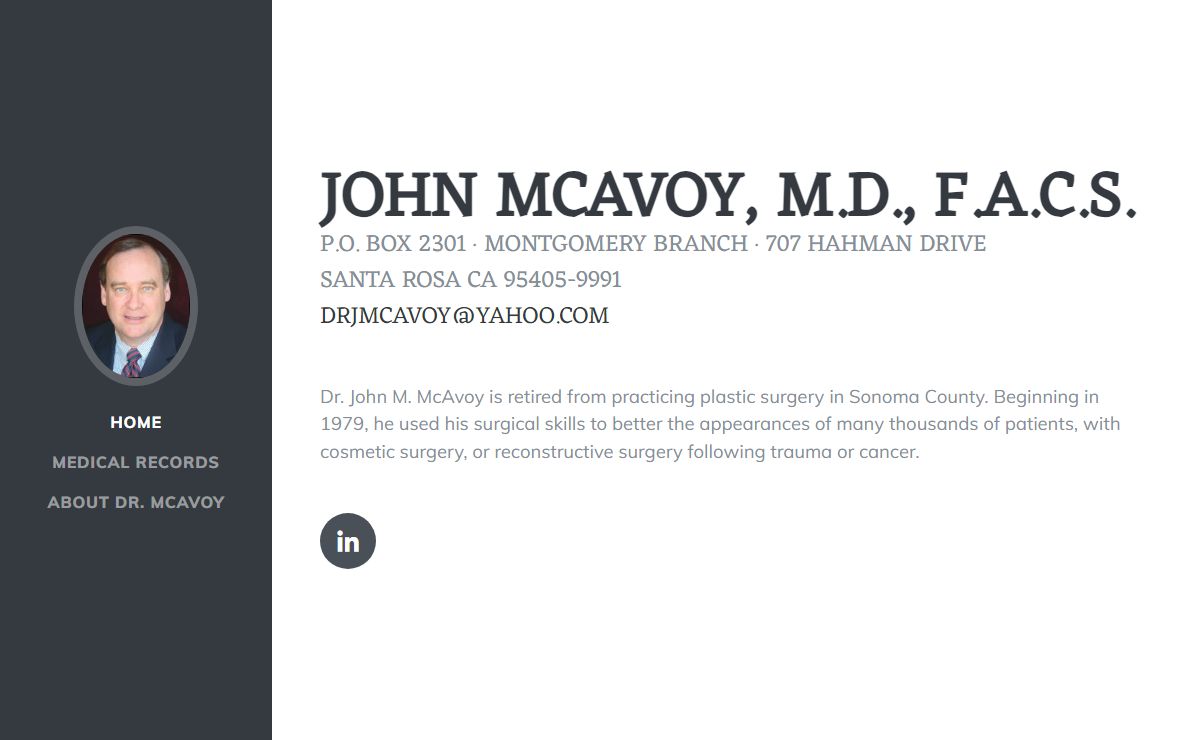 John McAvoy, M.D., F.A.C.S.