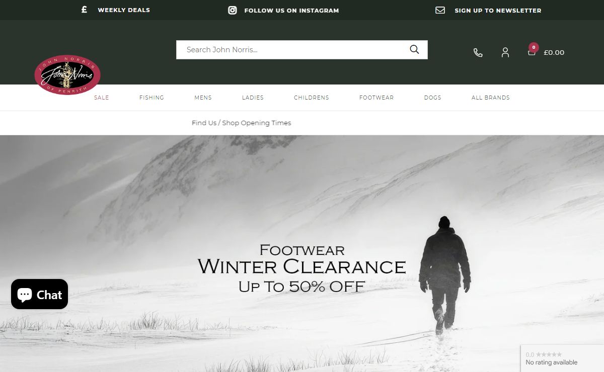 John Norris | Fishing Clothing & Shooting Clothing Online