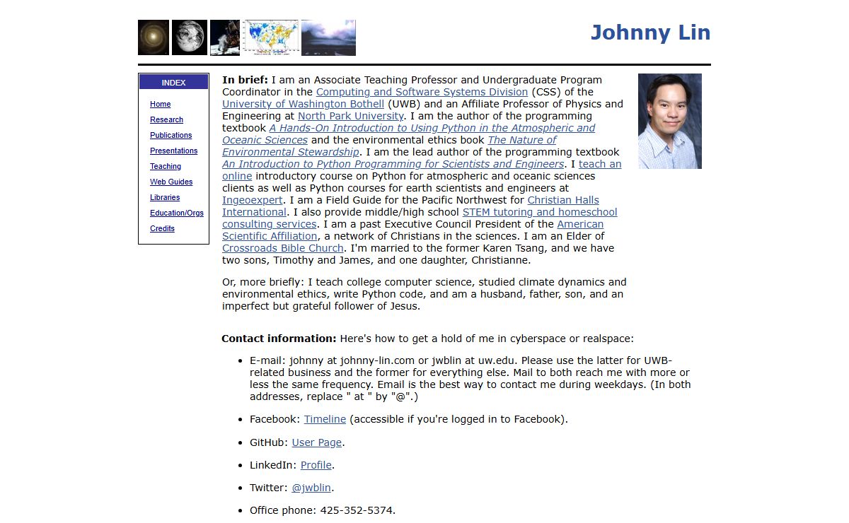 Johnny Lin's Home Page