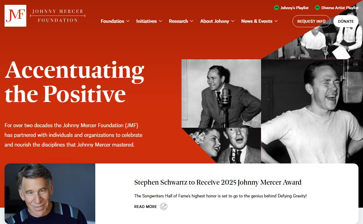 The Johnny Mercer Foundation | JMF
