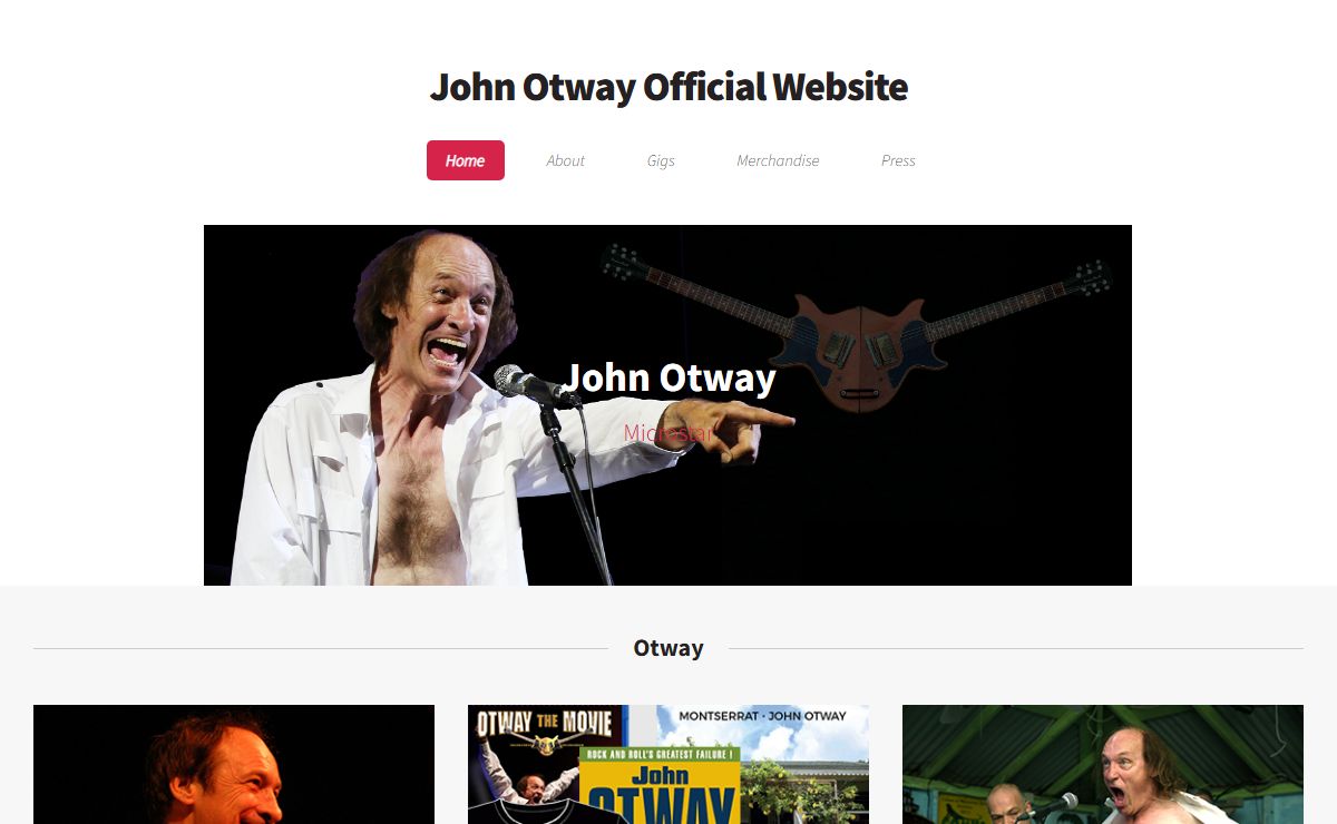 John Otway Official Website