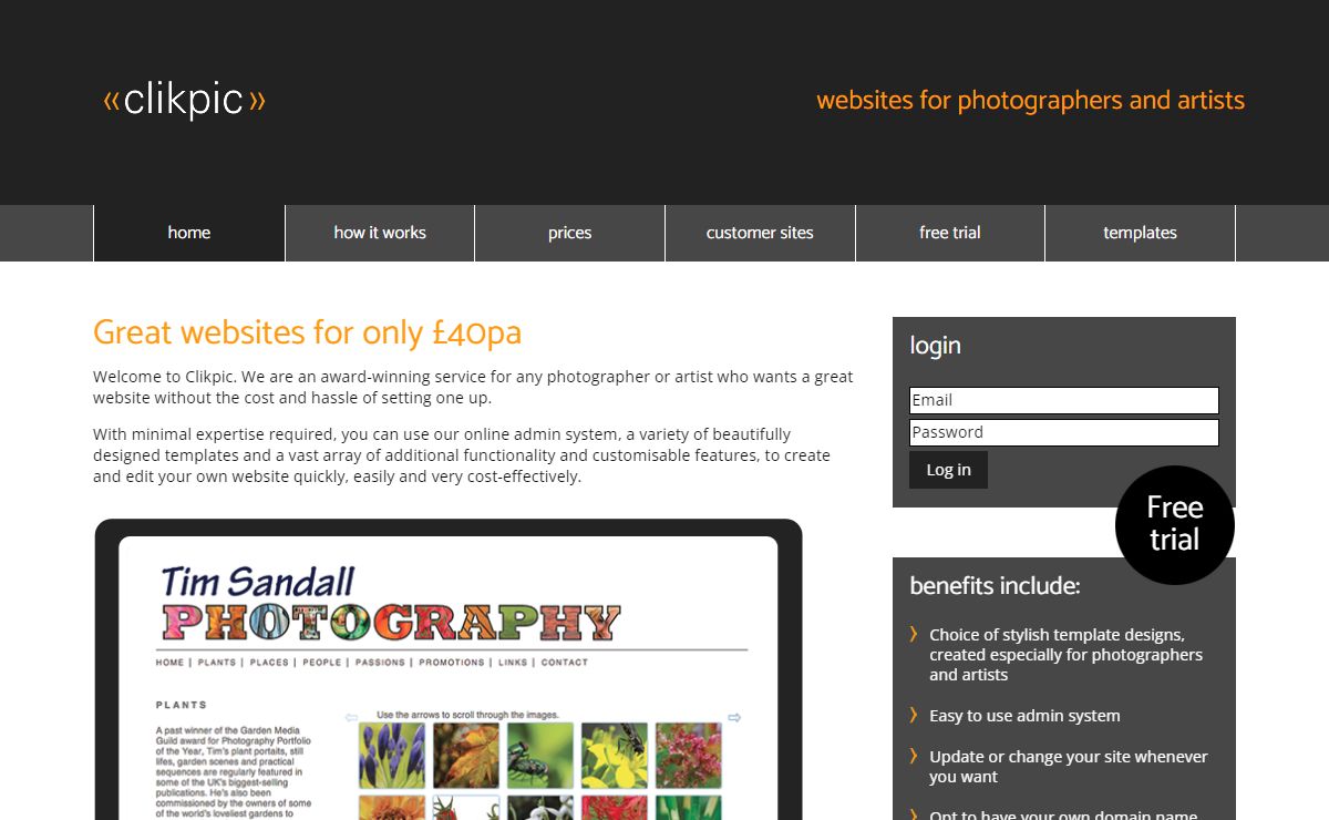 Clikpic: Great websites for only £40pa