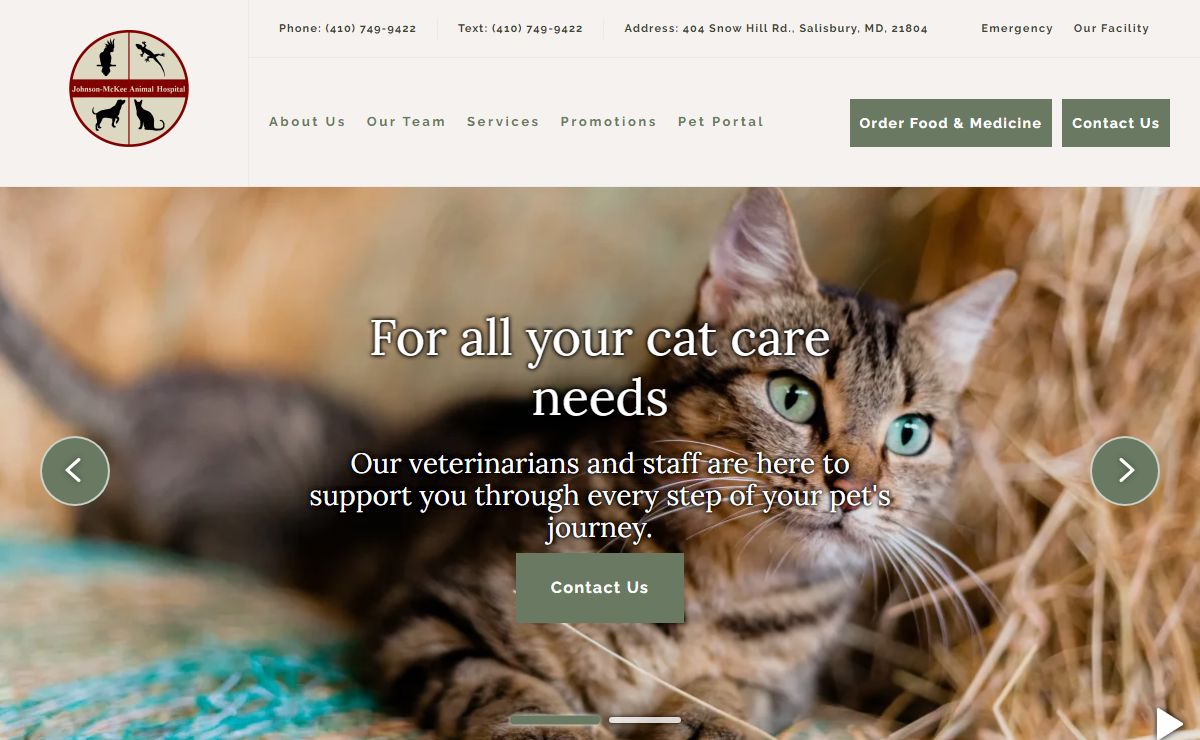 Homepage | Johnson-McKee Animal Hospital