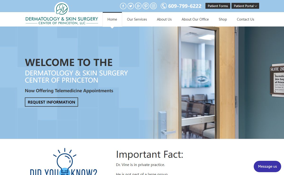 Cosmetic Dermatology, Skin Cancer Removal Treatment & Skin Surgery Therapy Center Princeton NJ: Dermatology and Skin Surgery Center of Princeton – John E. Vine, M.D.