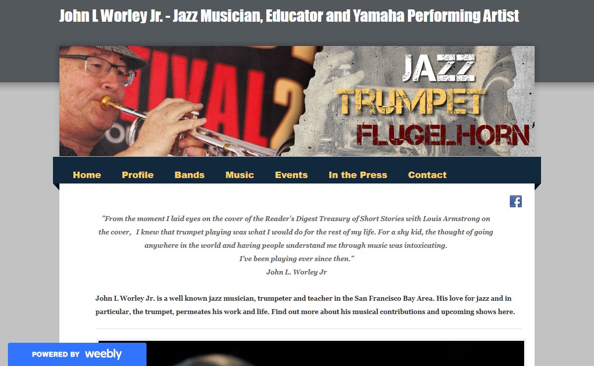 John L Worley Jr. - Jazz Musician, Educator and Yamaha Performing Artist - Home