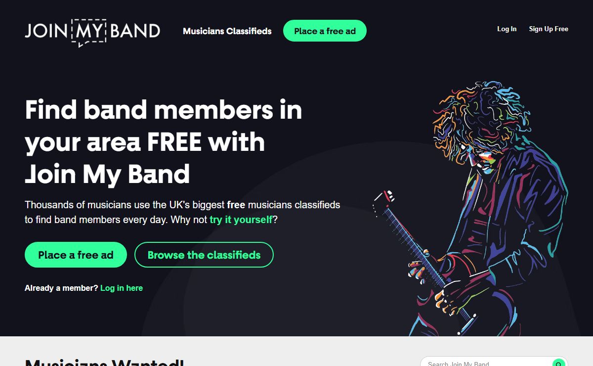 Join My Band - Musicians Wanted/Available, Find Band Members Online