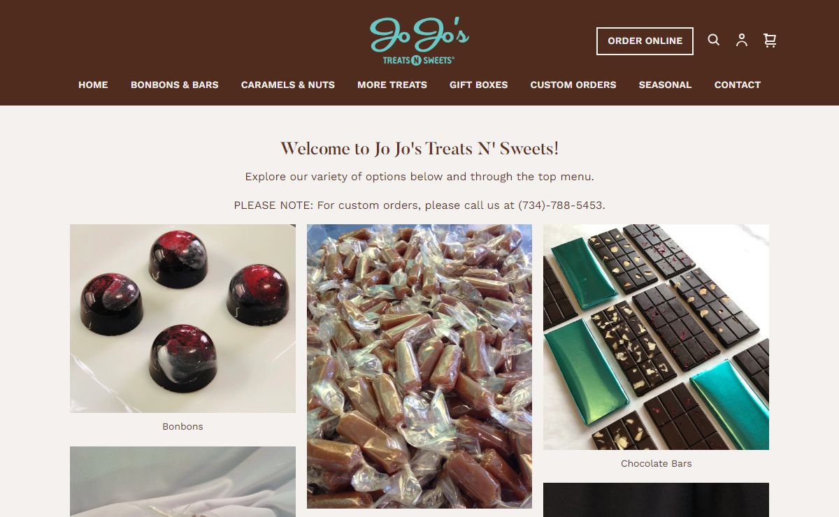 Jo Jo's Treats N' Sweets | JoJo's Online