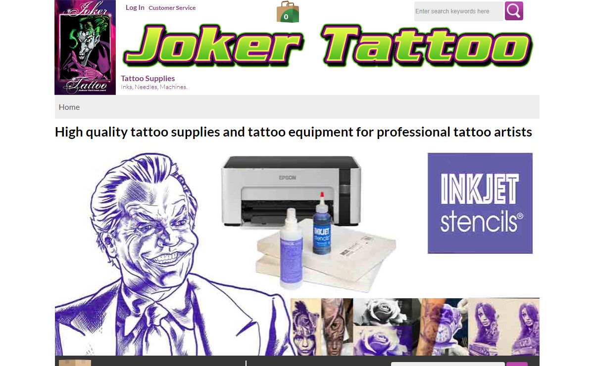 Joker Tattoo Supply | Professional Tattoo Supplies and Equipment