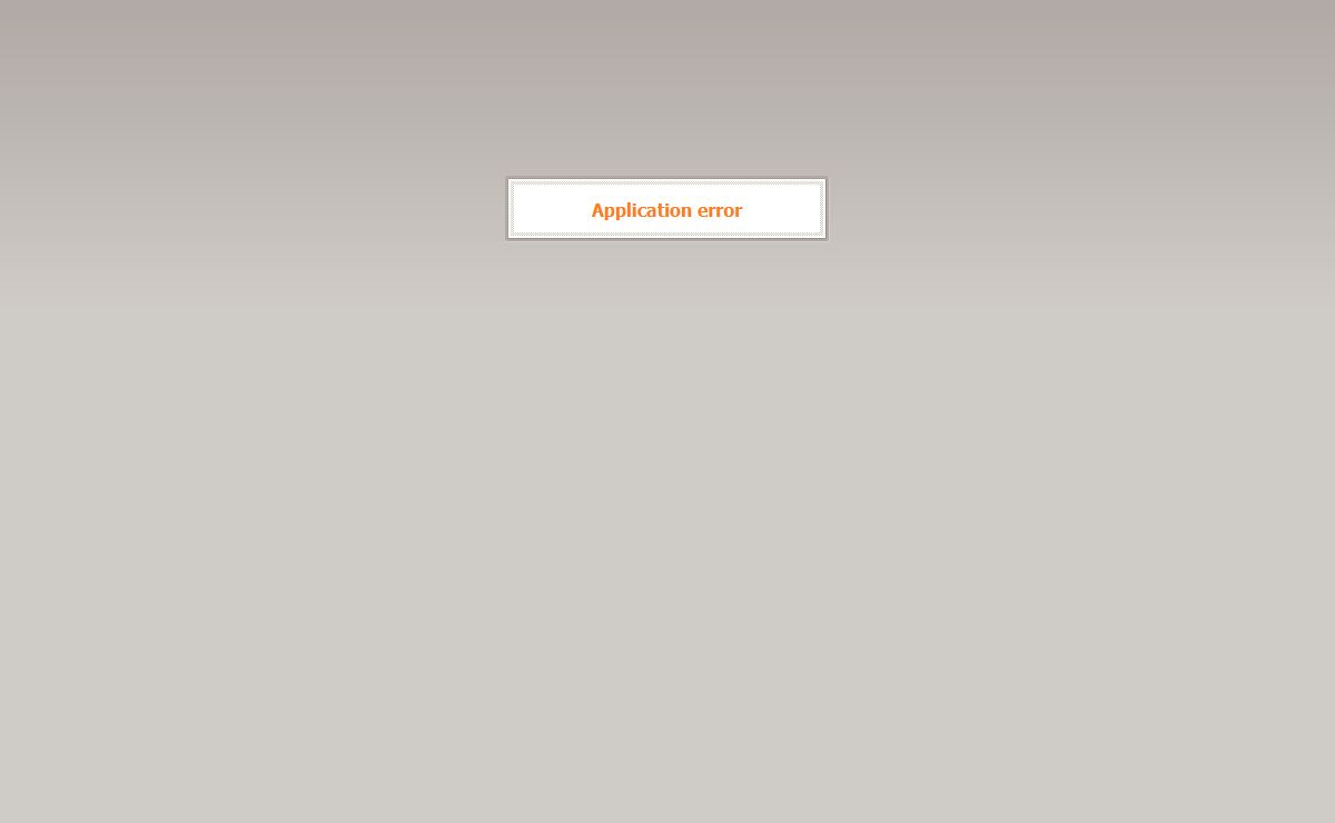 Application error