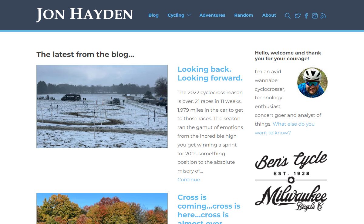 Jon Hayden.com – Bikes. Tech. Ramblings. Etc.