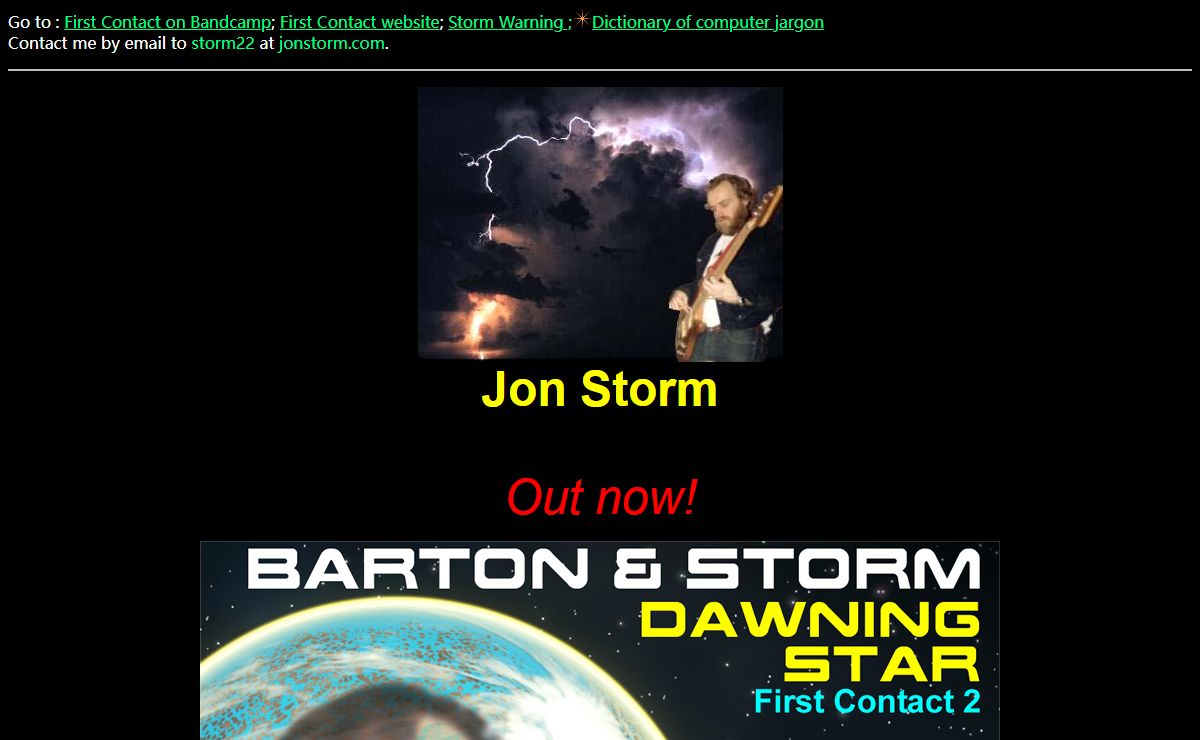 Jon Storm and his music