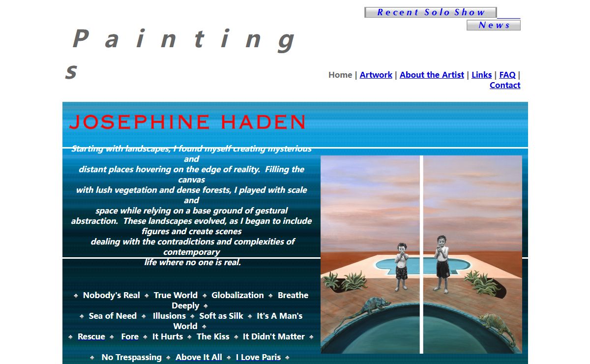 1. Josephine Haden Art: HOME PAGE