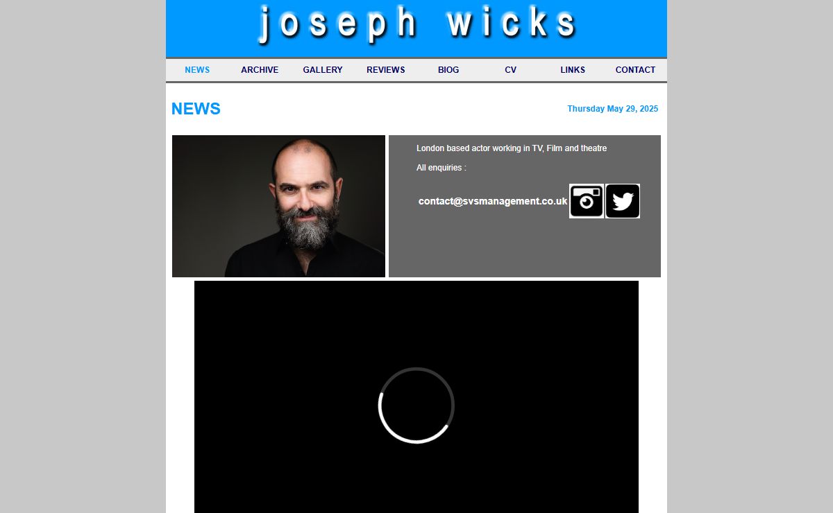 Joseph Wicks - NEWS