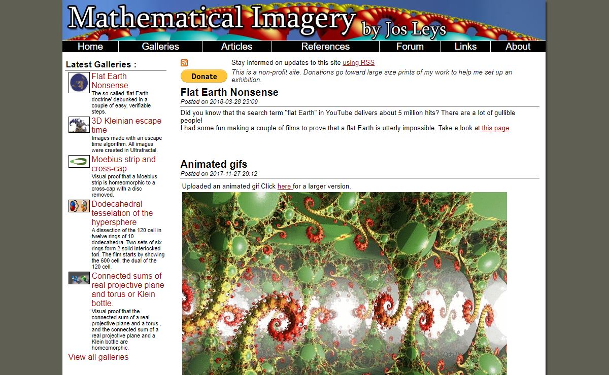 Mathematical imagery by Jos Leys.