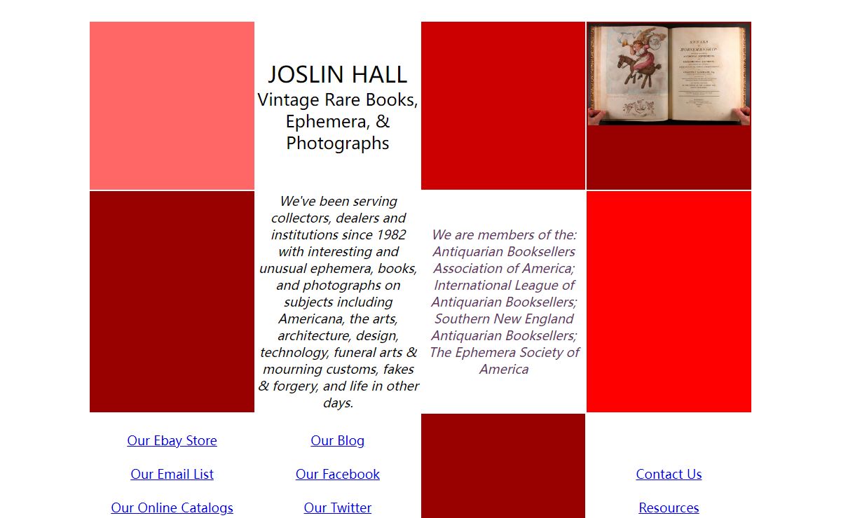 Joslin Hall Rare Books Home Page