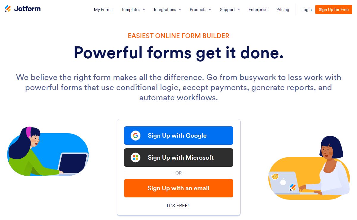 Free Online Form Builder & Form Creator | Jotform