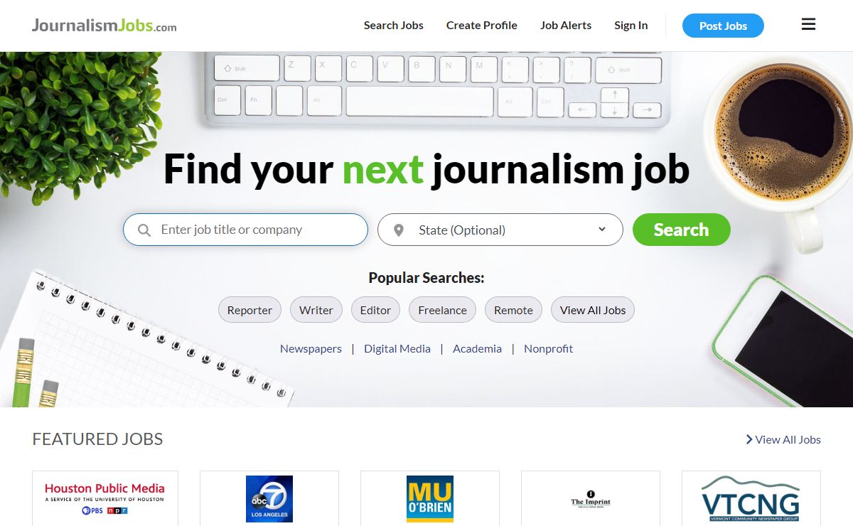 JournalismJobs.com -- The Job Board for Media Professionals