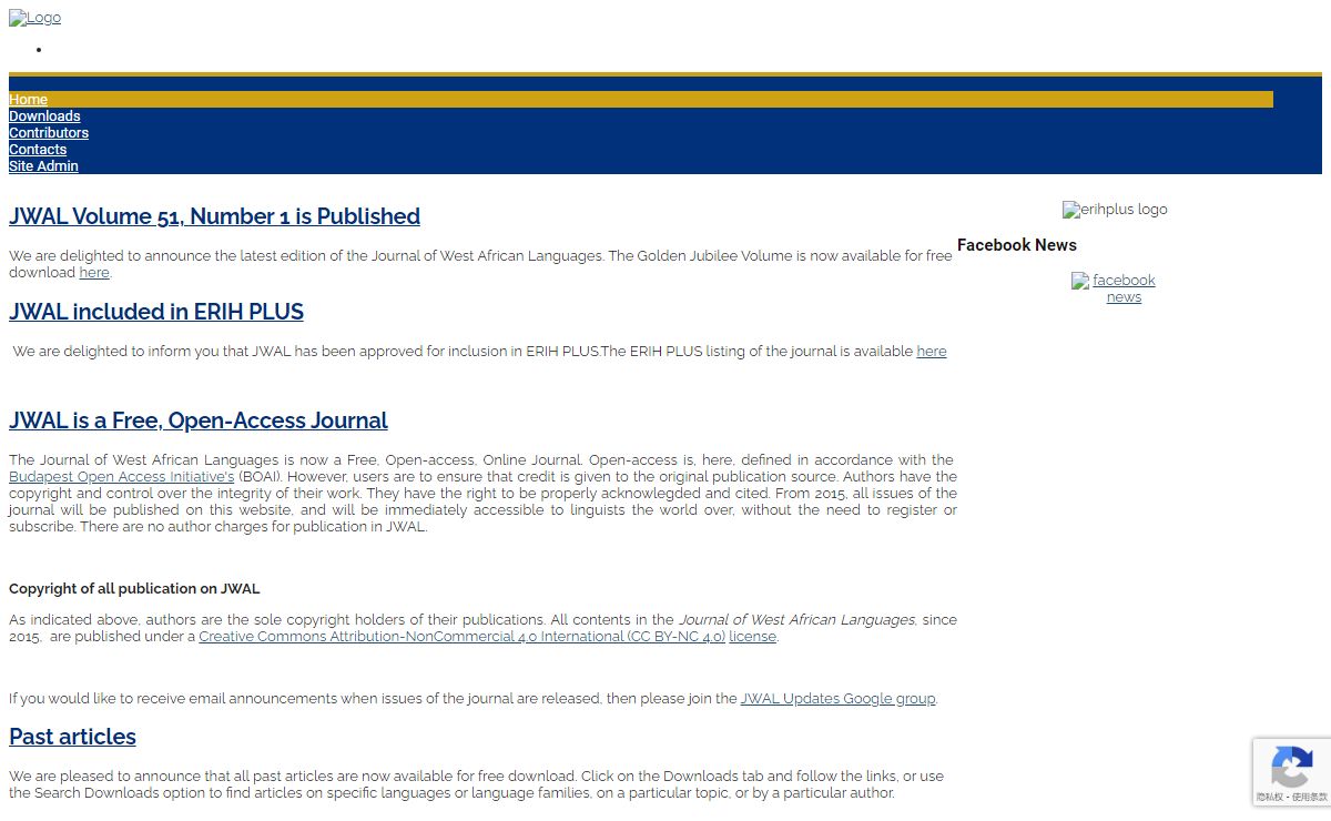 Journal of West African Languages - Home