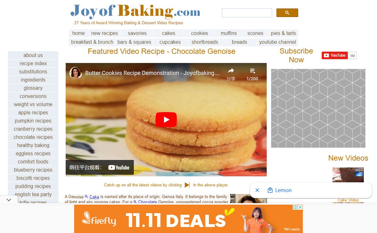 JoyofBaking.com - Baking & Dessert *Video Recipes*