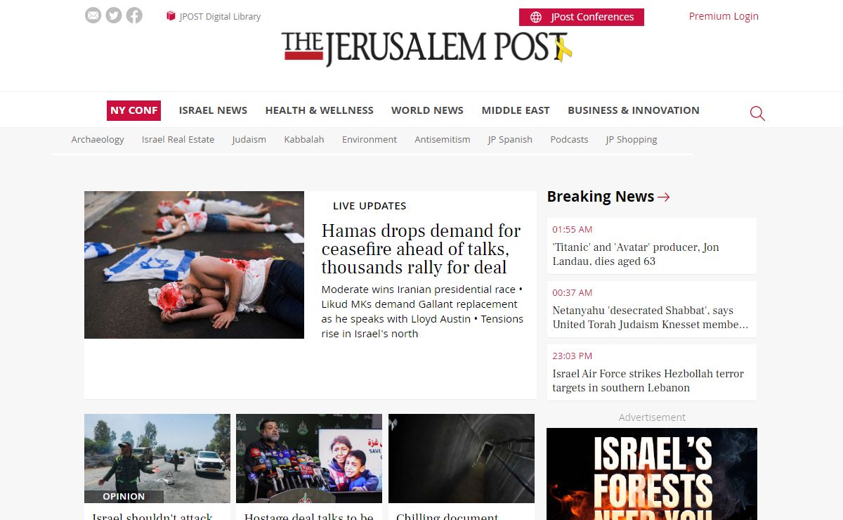 The Jerusalem Post - All News from Israel, the Middle East and the Jewish World