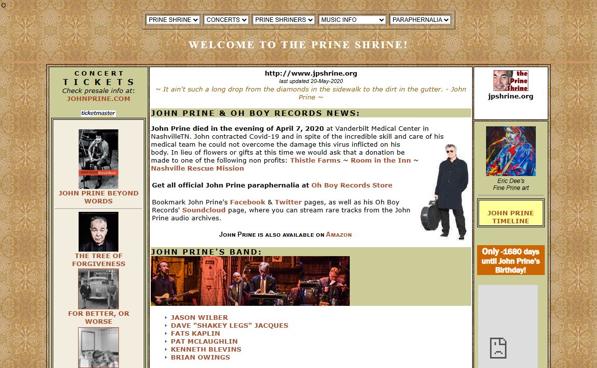 John Prine | Official Fan Site - jpshrine.org