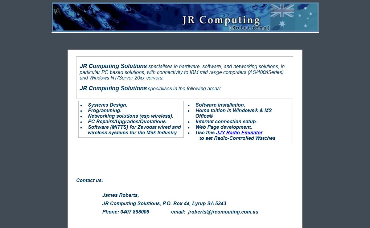 JR Computing Solutions - Australia, reseller of Remote Printing and Automation solutions