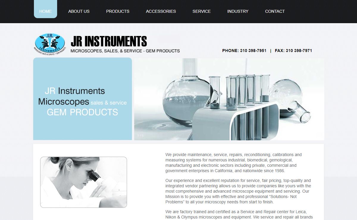 JR Instruments - Microscope service repair sales, Culver City, California