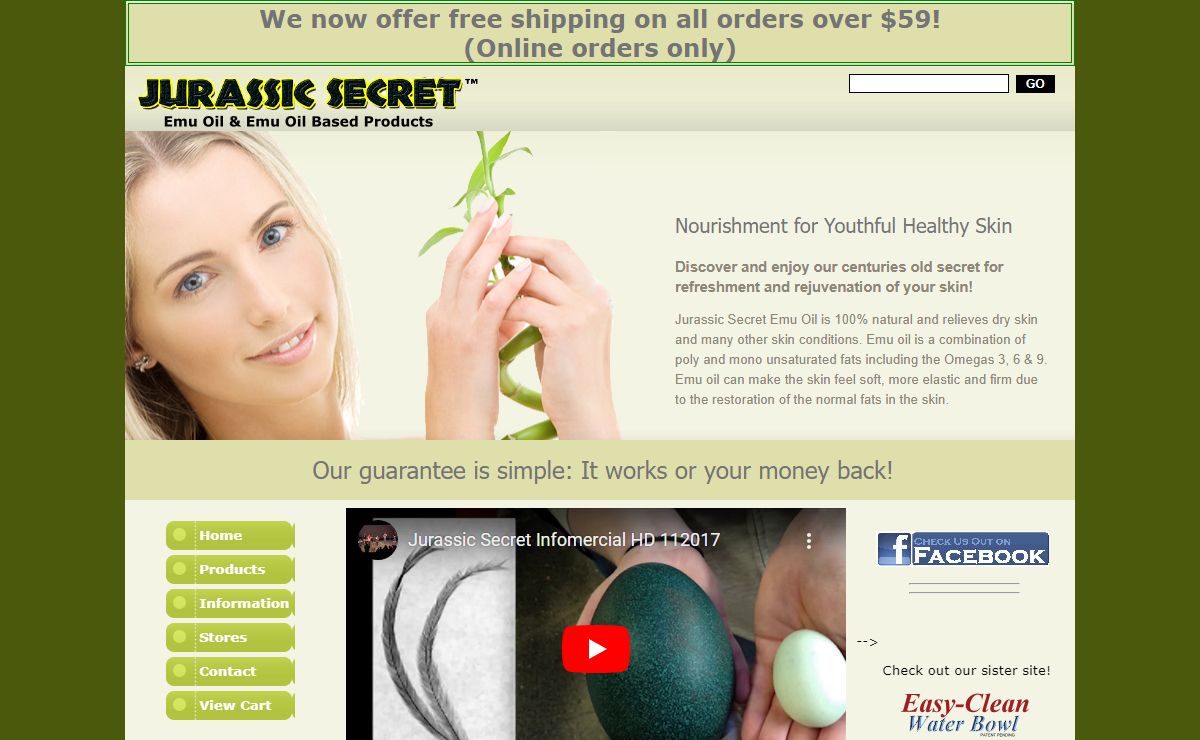 Jurassic Secret Emu Oil - Emu Oil Online