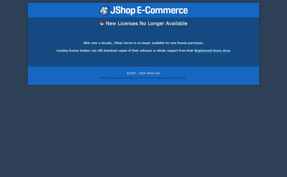 Welcome to JShop Server. Create your own online store. Simple. Effective. E-commerce. :: JShop E-Commerce