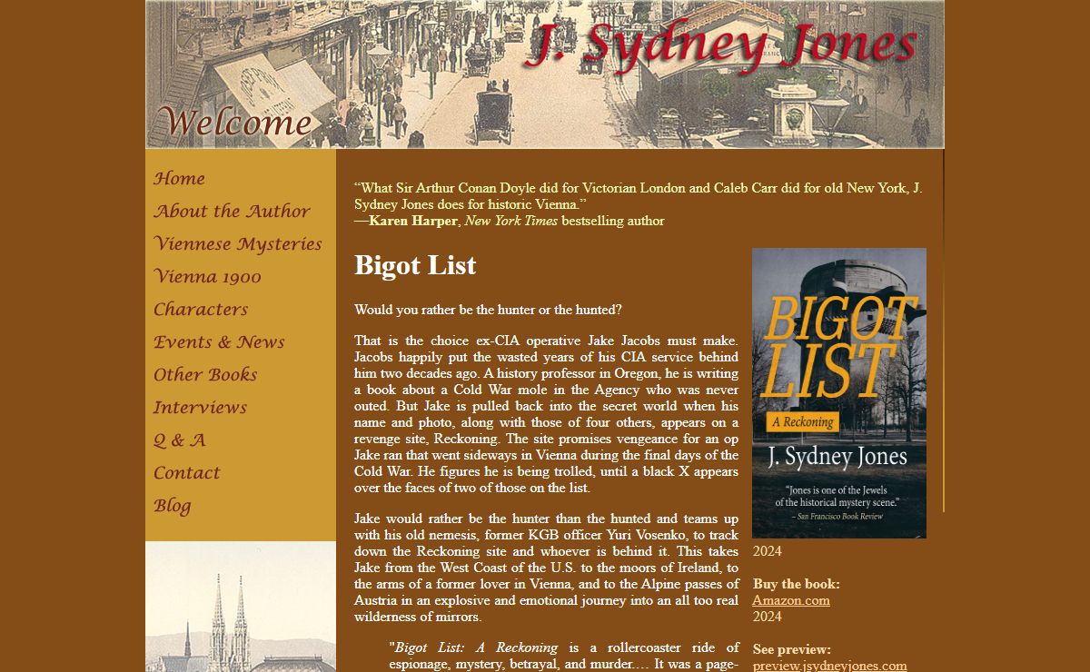 Home Page of J. Sydney Jones
