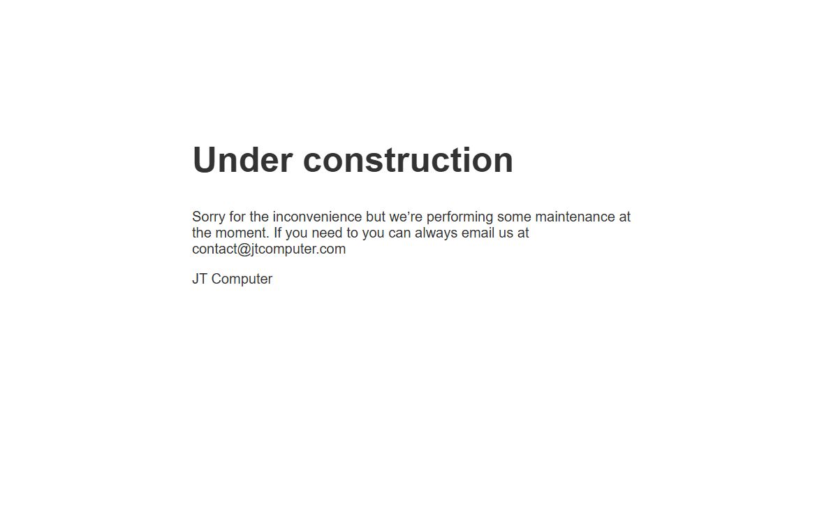 Site Maintenance